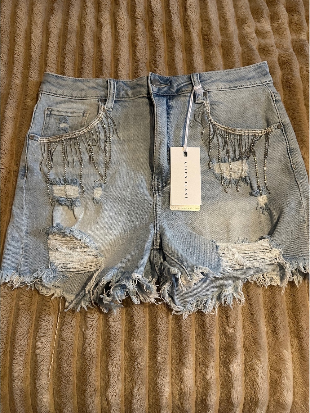 Risen Denim Shorts XL NWT